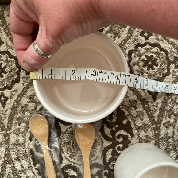 Rae Dunn Salsa and Guac Bowl Set with Wooden Spoons. New. - Picture 10 of 12